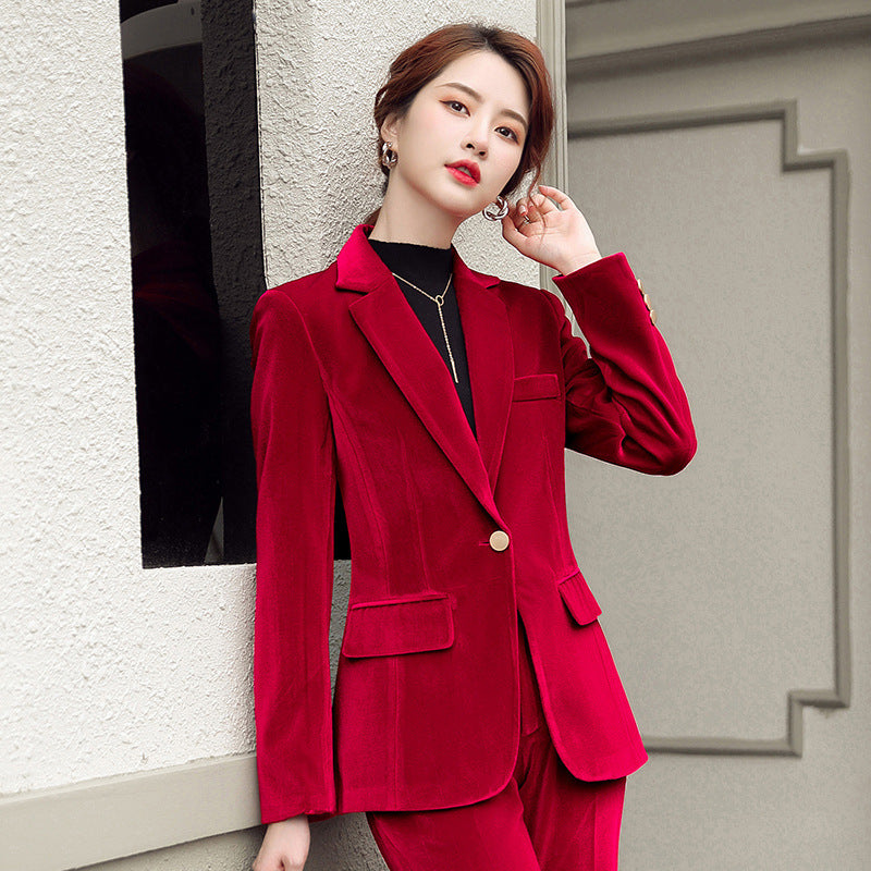 Slim-fit Fashion Temperament Jacket Suit